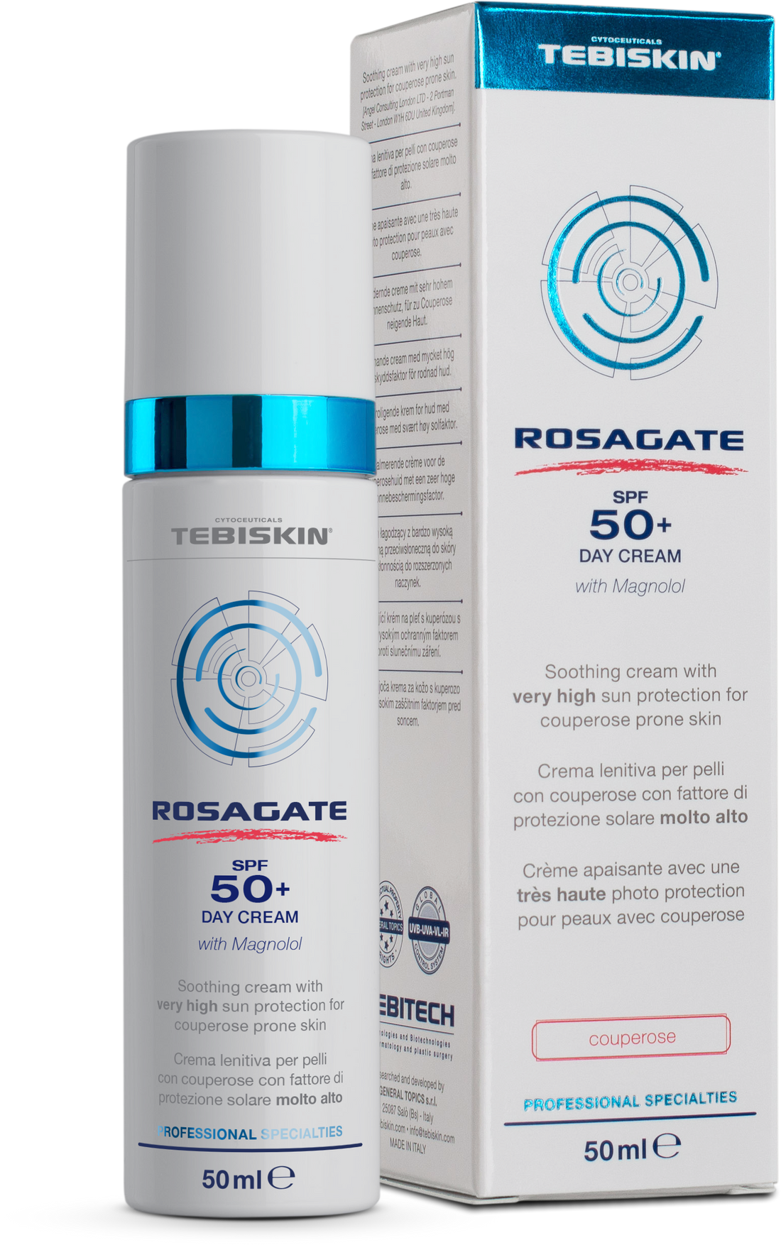 ROSAGATE® SPF 50+ Day Cream kremas
