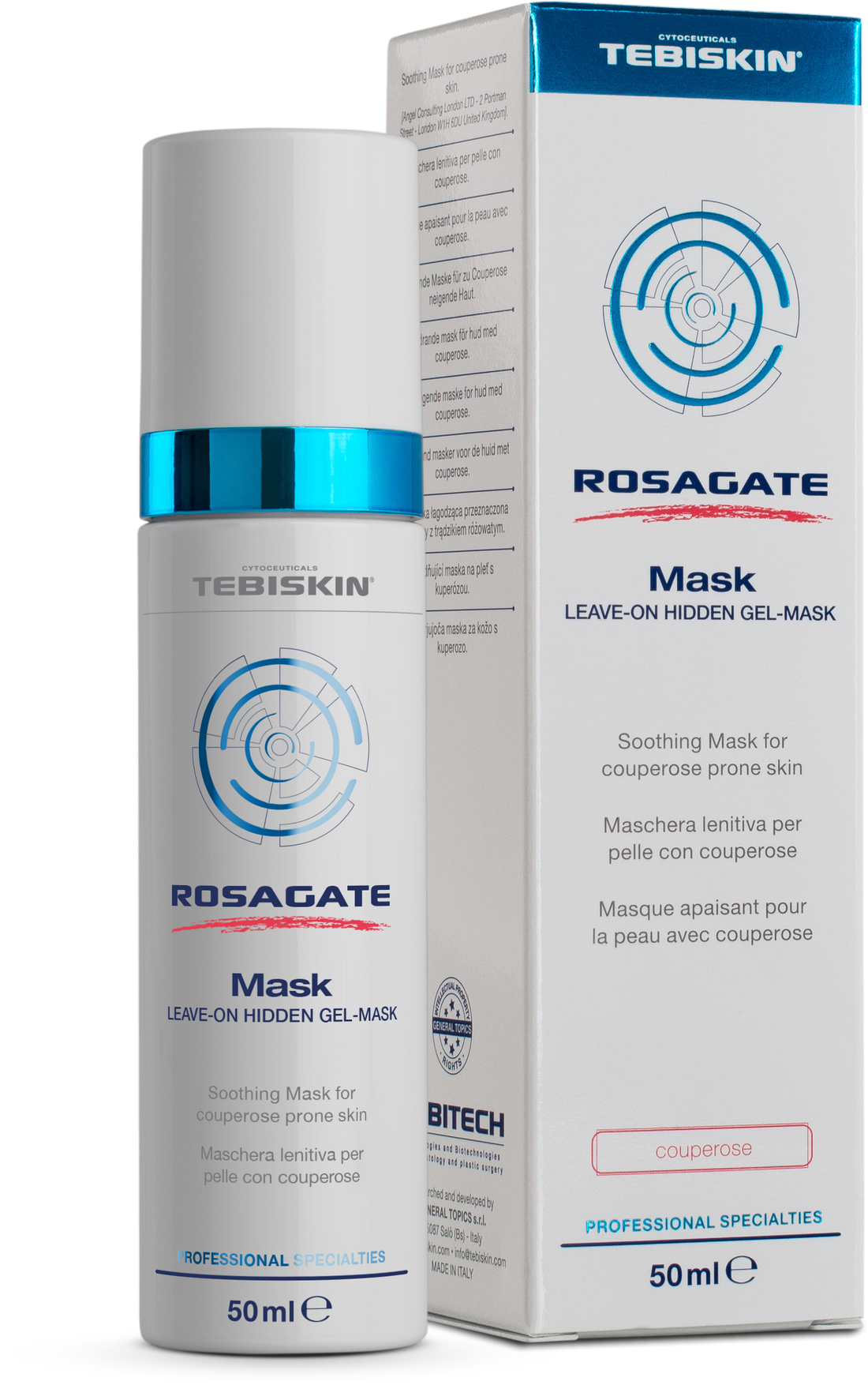 ROSAGATE® Mask LEAVE-ON HIDDEN GEL-MASK kaukė
