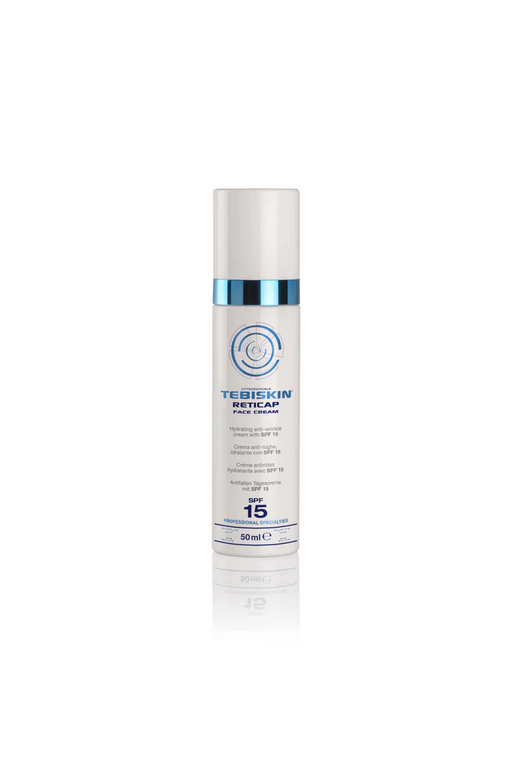 TEBISKIN® RETICAP SPF 15 senėjimo požymius mažinantis kremas nuo raukšlių